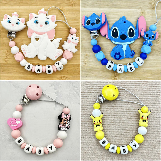 Charming Baby Name Pacifier Clip