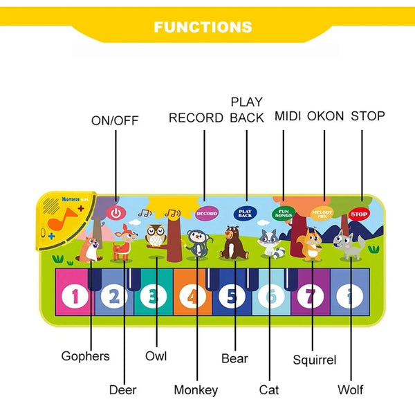 Fun Kids Piano Mat